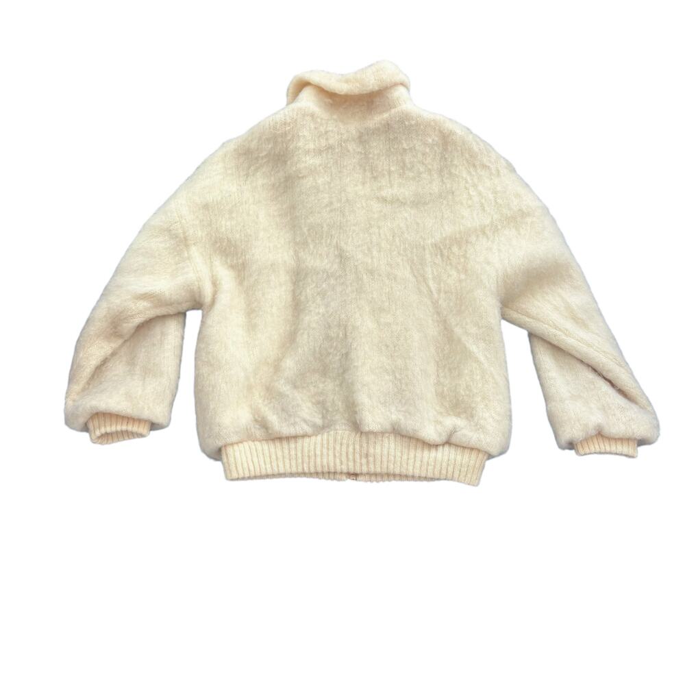 VINTAGE LANA ICELANDIC WOOL ZIP-UP CARDIGAN KNIT JACKET RARE WOMEN SIZE LARGE - Picture 2 of 11